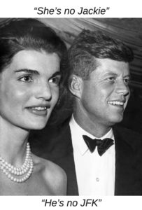 President John F. Kennedy and his wife Jaqueline.